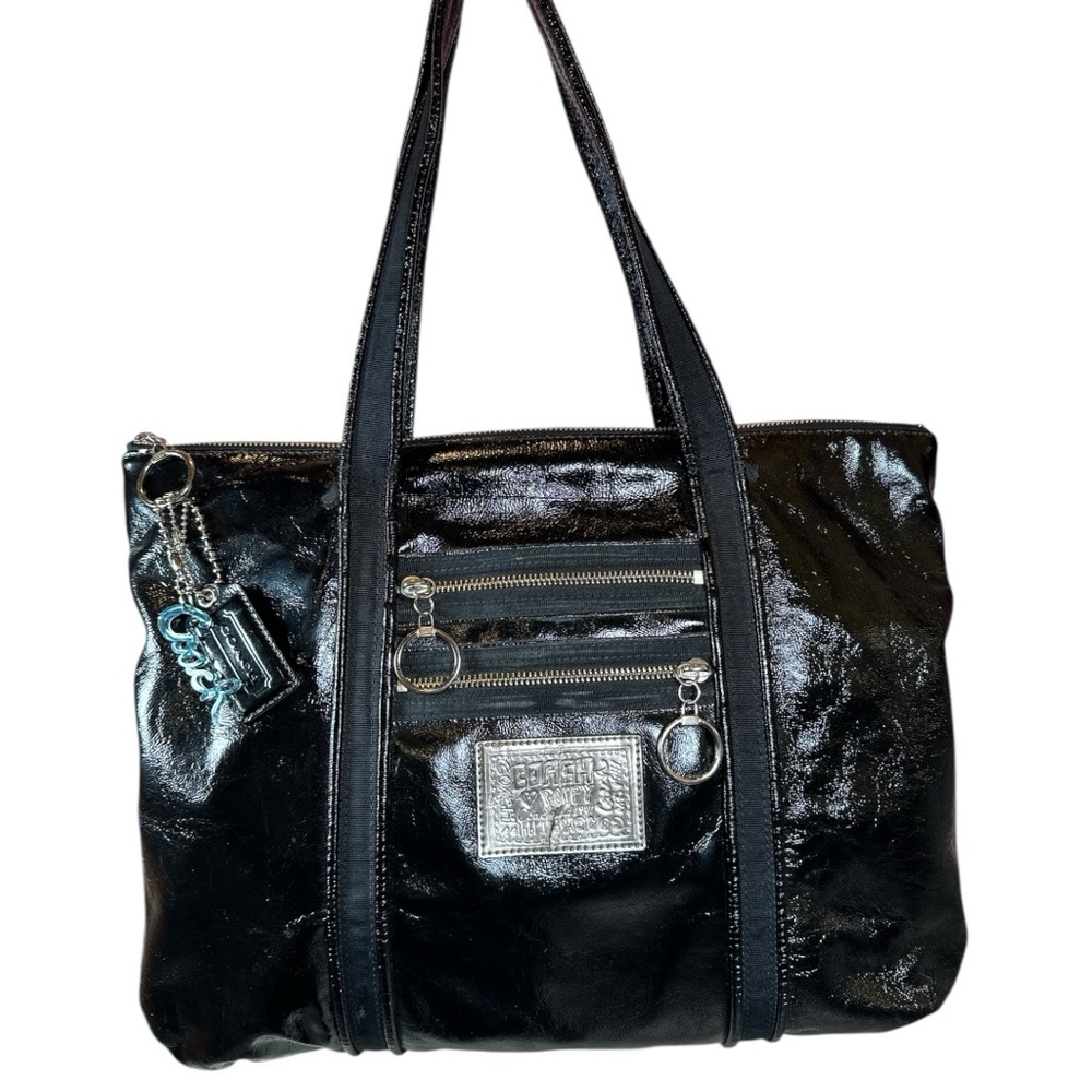 COACH Poppy Signature Glam Tote - Picture 1 of 15